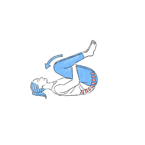 背中の筋肉のストレッチ