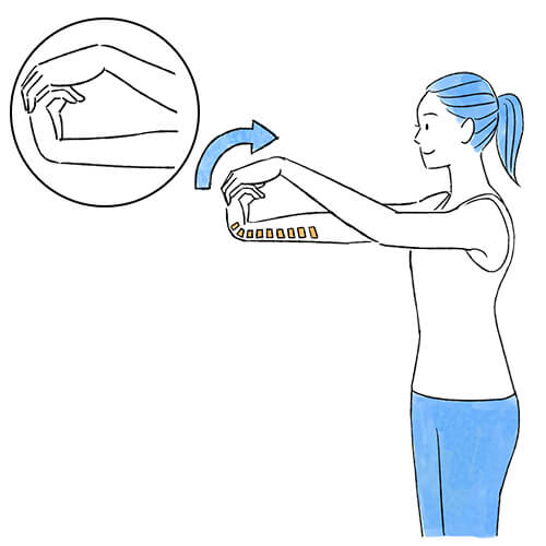 手首のストレッチ1