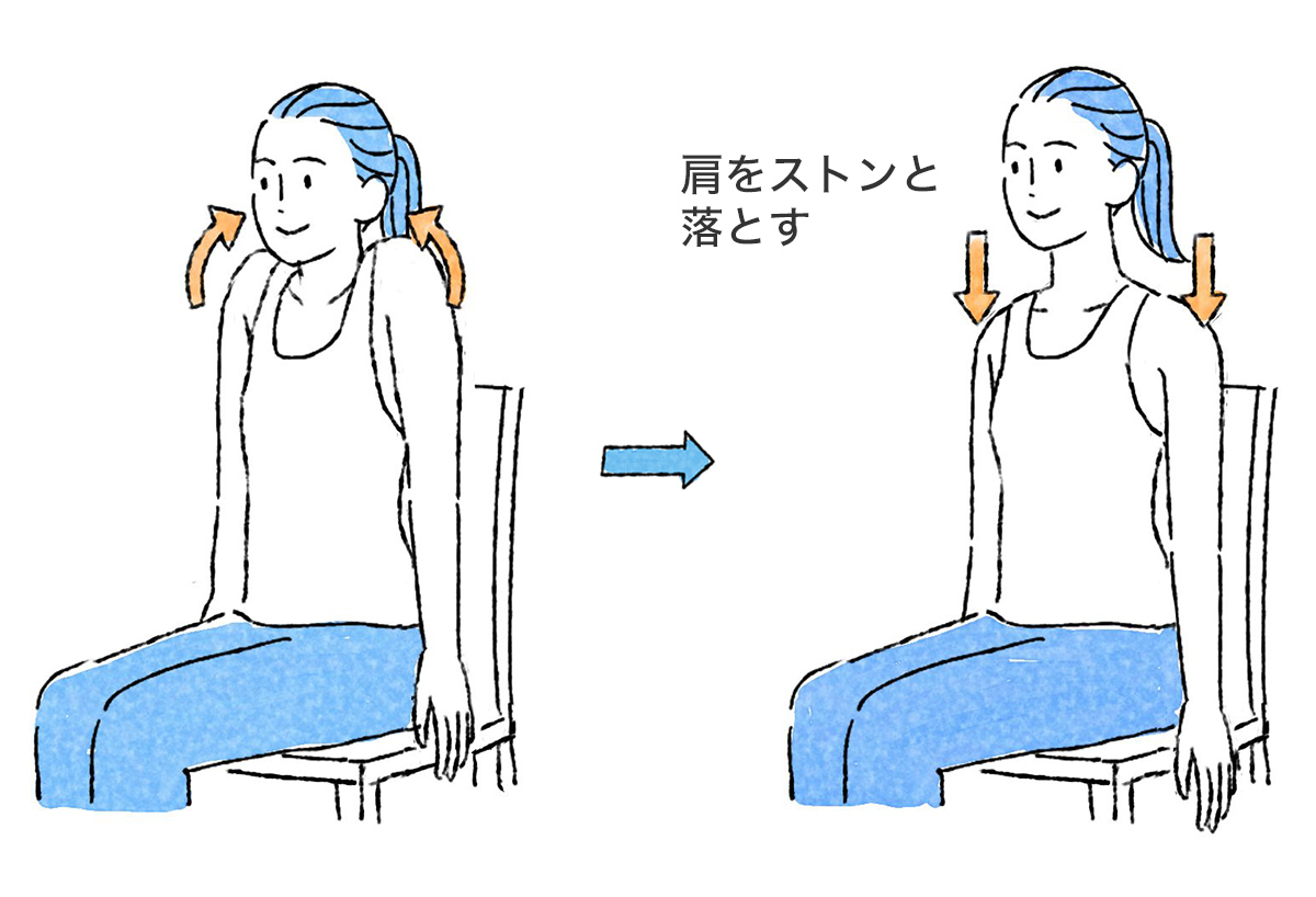 肩甲骨まわりのエクササイズ・ストレッチ1